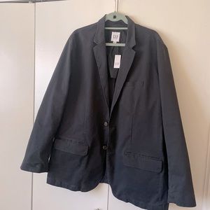 Gap Men’s Black Twill Blazer Cotton Brand New with Tags